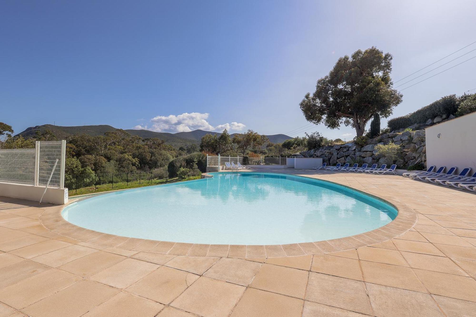 Capra Scorsa - Appt Vue Mer Et Piscine Partagee Belgodère Kültér fotó